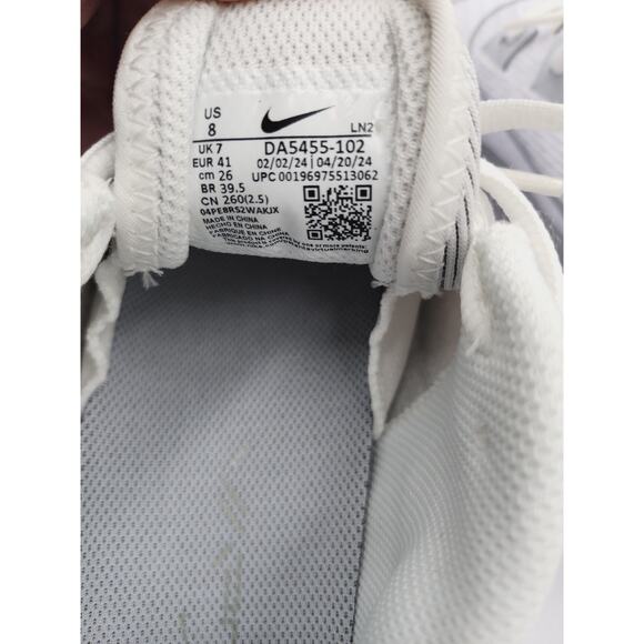 Size 8 Men\'s Nike Vapor Edge Speed 360 2 White Silver Football Cleats DA5455-102